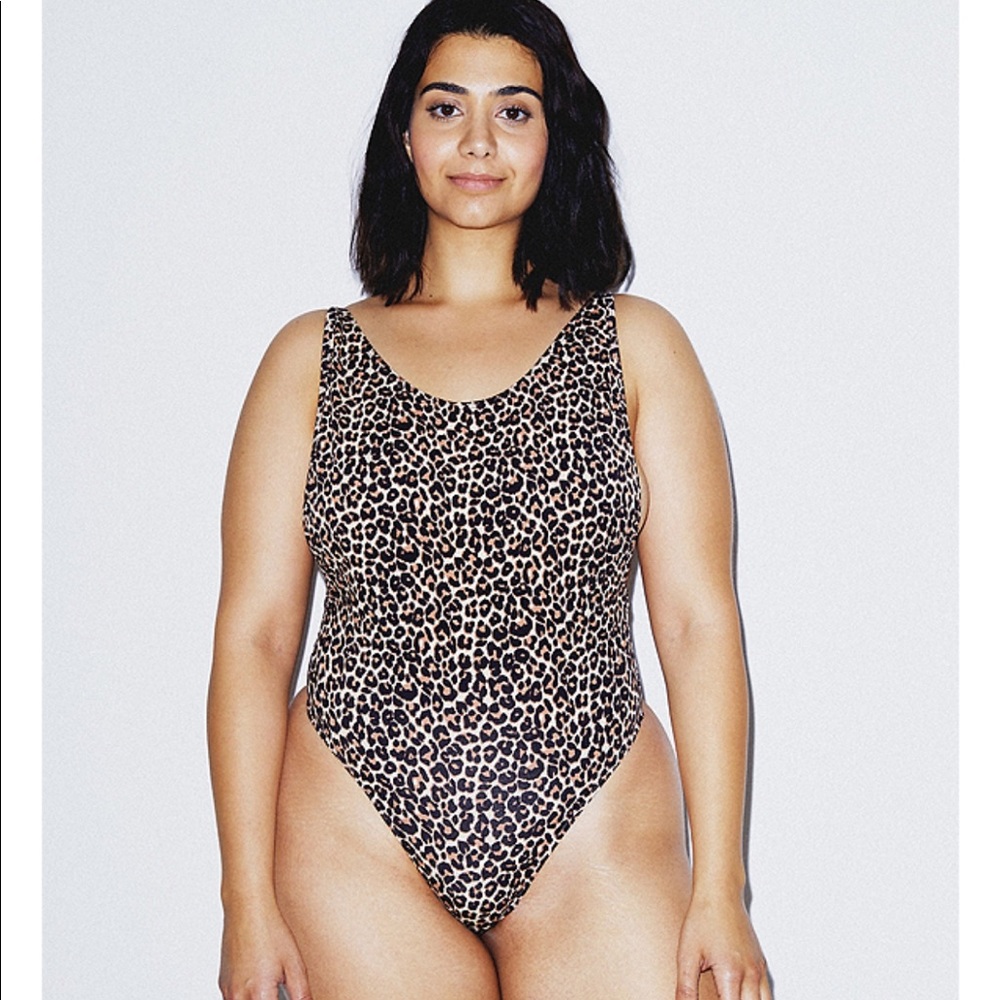 Small American Apparel Leopard Bodysuit
